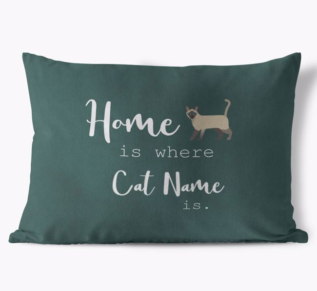 Home Is Where... : Personalized {breedCommonName} Soft Touch Pillow